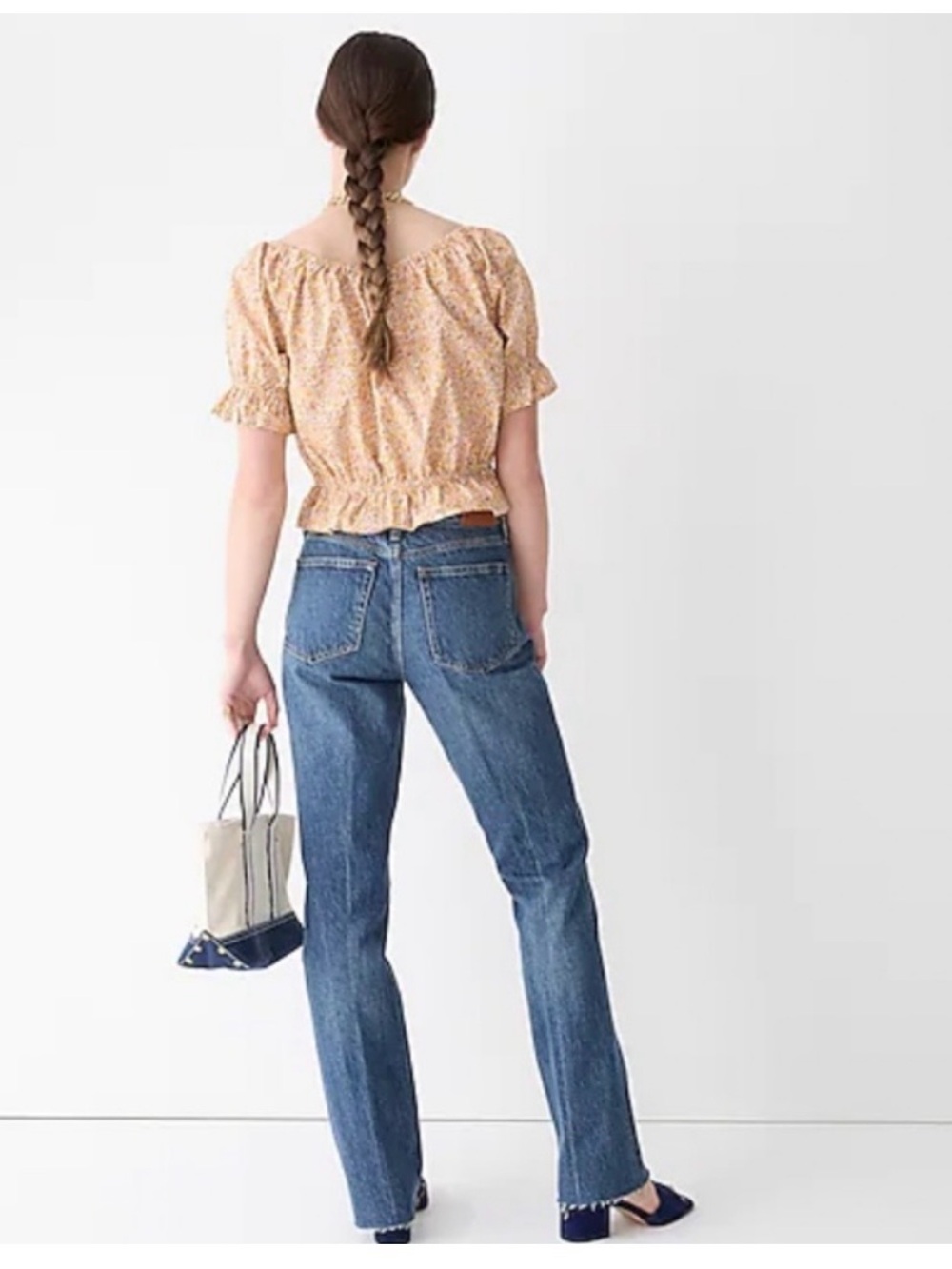 NWOT J. Crew Full-Length Demi-Boot Jean in Kamari Wash Raw Hem Women's Size 29 - Picture 3 of 10